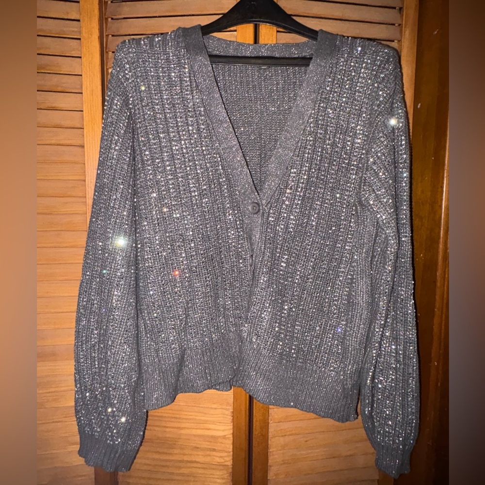 INC bling sweater.